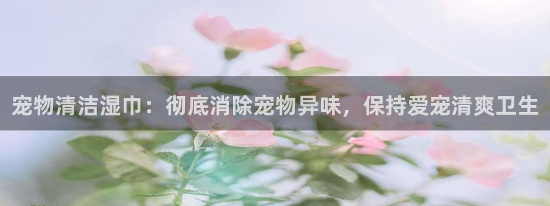 尊龙官网首页：宠物清洁湿巾：彻底消除宠物异味，保持爱宠清