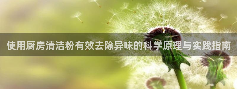 尊龙平台登录：使用厨房清洁粉有效去除异味的科学原理与实践