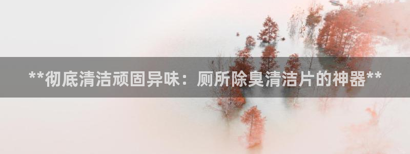 Z6尊龙凯时登录：**彻底清洁顽固异味：厕所除臭清洁片的